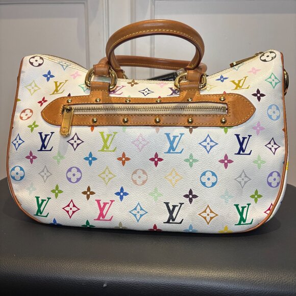 LOUIS VUITTON Takashi Murakami Monogram Multicolore Rita Bag White M40125 - Picture 4 of 16